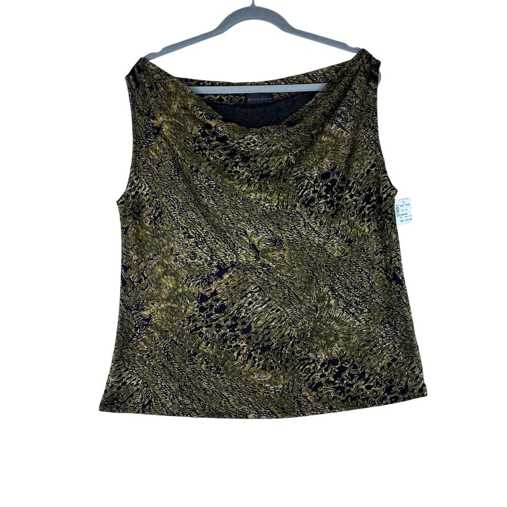 JC Penny Made in Heaven Cowl Neck Sleeveless Blouse Top Women’s 1X USA Acetate